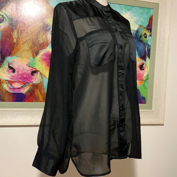 Sheer dress blouse - Picture 4 of 6